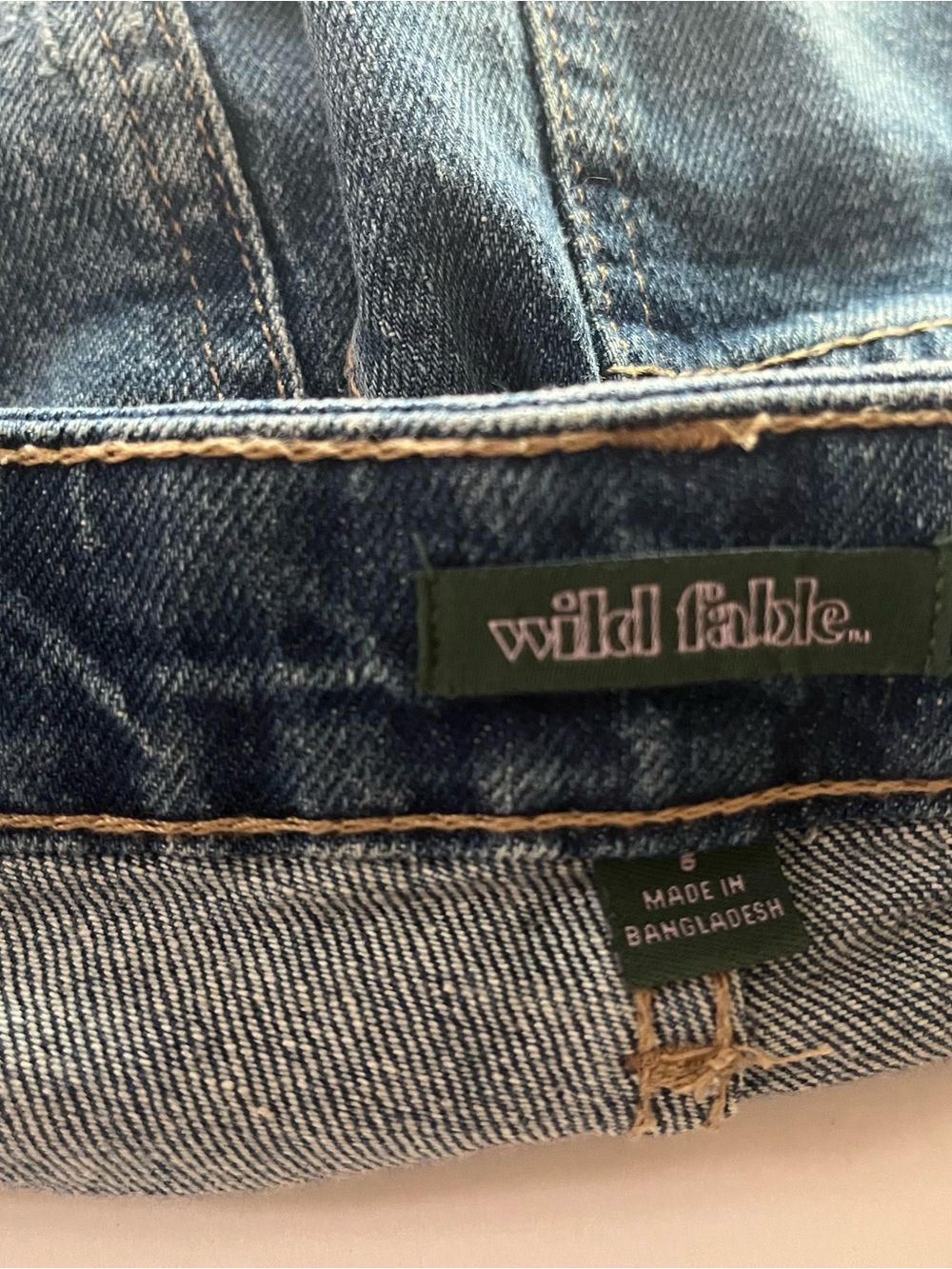 wild fable light blue denim shorts